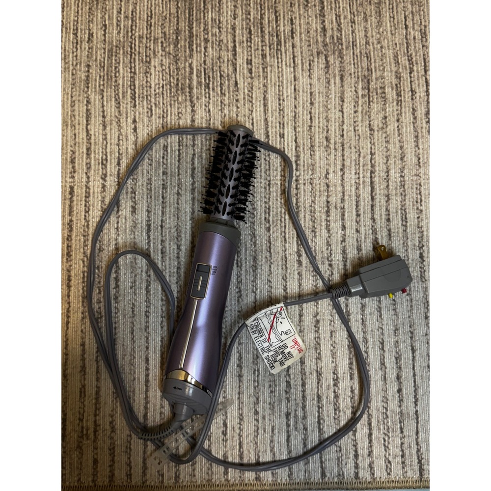 Conair Infiniti Pro Hot Air Brush Purple Ionic Styler Round Brush BC178